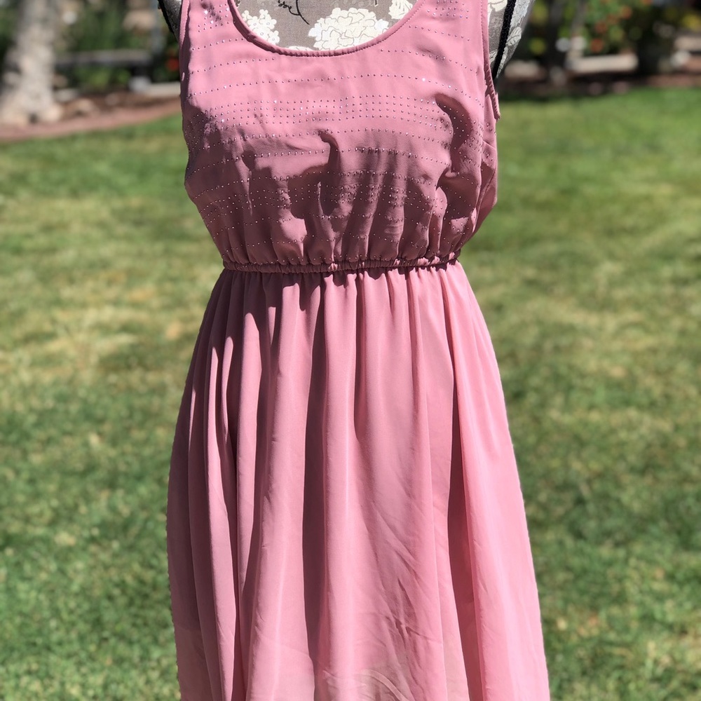 Xhilaration pink hi-lo dress